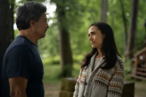Gil Birmingham and Jennifer Connelly in "Dark Matter," now streaming on Apple TV.
