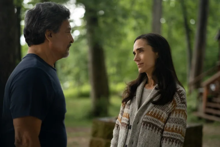 Gil Birmingham and Jennifer Connelly in "Dark Matter," now streaming on Apple TV.