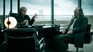 Slow Horses Season 6 Episode 5 Kristin Scott Thomas and Sir Gary Oldman in "Slow Horses," now streaming on Apple TV.
