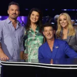 NAME THAT TUNE Season 6 Episode 4 : L-R: Brian Austin Green, Daphne Zuniga, Robin Thicke, and Jane Krakowski in the "It's a '90s Halloween" episode of NAME THAT TUNE airing Monday, OCT. 12 (8:00-9:00 PM ET/PT) on FOX. CR: Lorraine O'Sullivan/FOX. ©2026 FOX Media LLC.