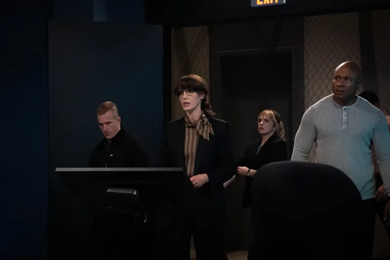 NCIS New York Season 1 Episode 2 “Family Business” - CBS Original Series NCIS: New York Pictured (L-R): Scott Caan as NCIS Special Agent Nick Schaeffer, Jennifer Beals as Assistant Special Agent in Charge Robyn Wells, Jacqueline Byers as NCIS Special Agent Addison “Addy” Ross”, and LL COOL J as NCIS Special Agent Sam Hanna. Photo: Cara Howe/CBS ©2026 CBS Broadcasting, Inc. All Rights Reserved.