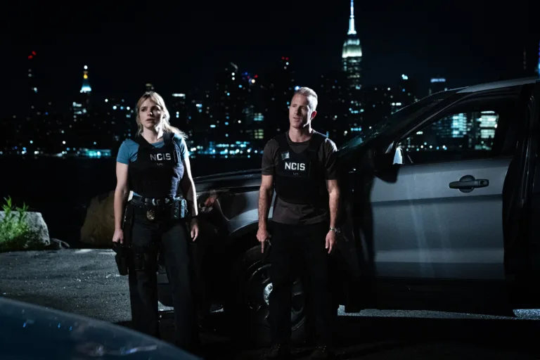 “Family Business” - CBS Original Series NCIS: New York, Pictured (L-R): Jacqueline Byers as NCIS Special Agent Addison “Addy” Ross” and Scott Caan as NCIS Special Agent Nick Schaeffer. Photo: Cara Howe/CBS ©2026 CBS Broadcasting, Inc. All Rights Reserved.