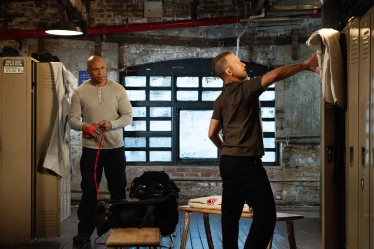 “Family Business” - CBS Original Series NCIS: New York Pictured (L-R): LL COOL J as NCIS Special Agent Sam Hanna and Scott Caan as NCIS Special Agent Nick Schaeffer. Photo: Cara Howe/CBS ©2026 CBS Broadcasting, Inc. All Rights Reserved.