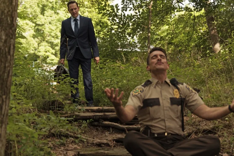 BEST MEDICINE: L-R: Josh Charles and Josh Segarra in the “No Place Like Om” episode of BEST MEDICINE airing Tuesday, October 13 (8:00-9:00 PM ET/PT) on FOX. © 2026 Fox Media LLC. CR: Francisco Roman/FOX.