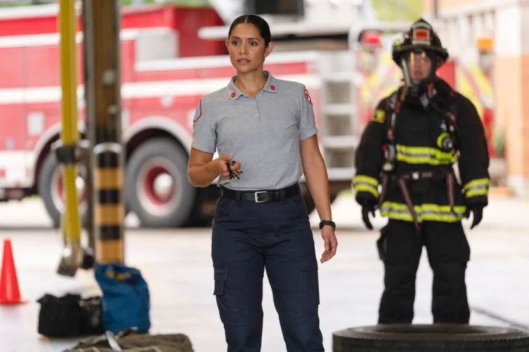 CHICAGO FIRE Season 15 Episode 2 -- "Rattle the Cage" Episode 1502 -- Pictured: Miranda Rae Mayo as Stella Kidd -- (Photo by: Peter Gordon/NBC)