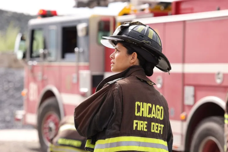 CHICAGO FIRE -- "Rattle the Cage" Episode 1502 -- Pictured: Miranda Rae Mayo as Stella Kidd -- (Photo by: George Burns Jr/NBC)
