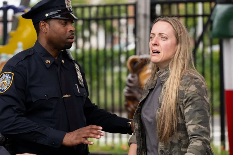 LAW & ORDER: SPECIAL VICTIMS UNIT -- "Midway" Episode 28002 -- Pictured: Abby Mueller as Helene Brooks -- (Photo by: Virginia Sherwood/NBC)