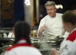 HELL'S KITCHEN Season 25 Episode 4 : Gordon Ramsay in the "Hell’s Kitchen University " episode of HELL’S KITCHEN airing Thursday, October 15 (8:00- 9:01PM ET/PT) on FOX. CR: Jeff Neira / FOX. ©2026 FOX Media LLC.