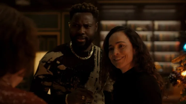 Dayo Okeniyi and Alice Braga in "Dark Matter," now streaming on Apple TV.
