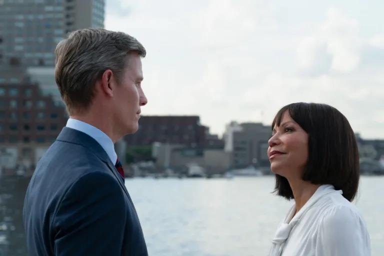 "Ripple Effect " -- Coverage of the CBS Original Series Boston Blue, scheduled to air on the CBS Television Network. Pictured (L-R): Ward Horton as Thad Longfellow and Gloria Reuben as Mae Silver Photo: Seacia Pavao/CBS ©2026 CBS Broadcasting, Inc. All Rights Reserved.