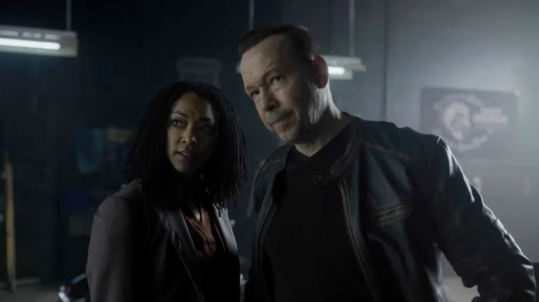 Boston Blue Season 2 Episode 2 - "Ripple Effect " -- Coverage of the CBS Original Series Boston Blue, scheduled to air on the CBS Television Network. Pictured (L-R): Sonequa Martin-Green as Lena Silver and Donnie Wahlberg as Danny Reagan Photo: CBS ©2026 CBS Broadcasting, Inc. All Rights Reserved. Highest quality screengrab available.