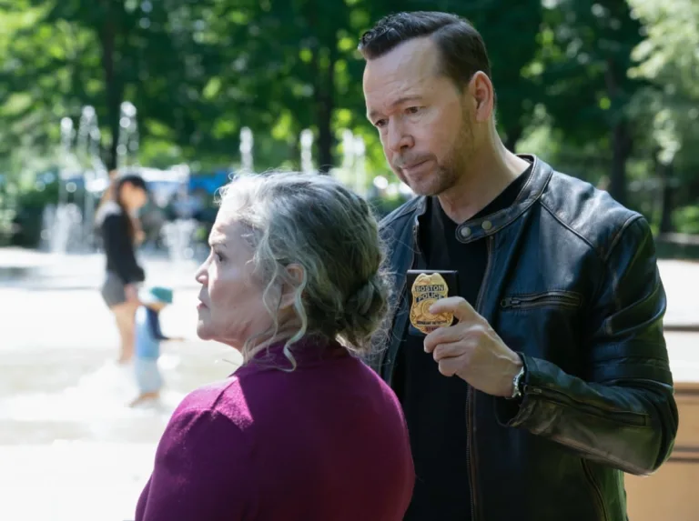 Boston Blue Season 2 Episode 2 -"Ripple Effect " -- Coverage of the CBS Original Series Boston Blue, scheduled to air on the CBS Television Network. Pictured (L-R): Sandra Flores as Dania Marquez, Donnie Wahlberg as Danny Reagan, Photo: Ian Watson/CBS ©2026 CBS Broadcasting, Inc. All Rights Reserved.