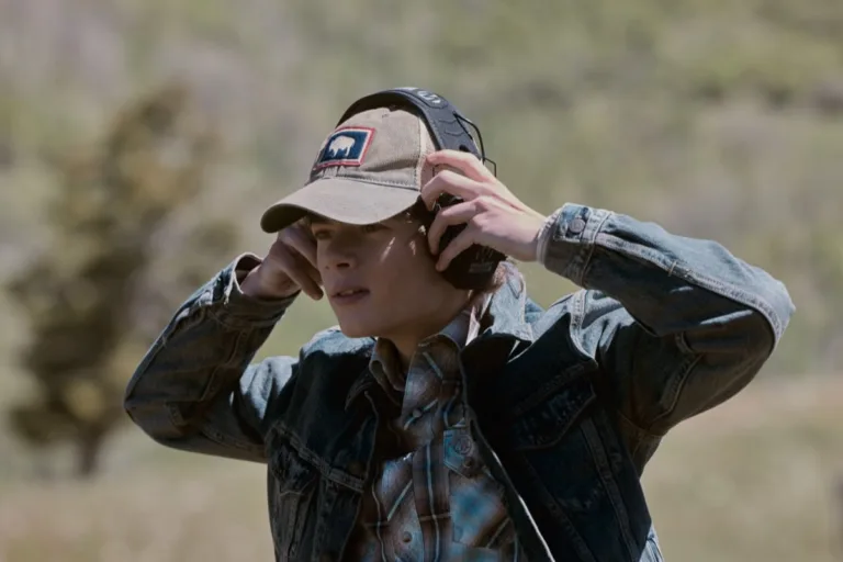 "Falling Sky" -- Coverage of the CBS Original Series Marshals, scheduled to air on the CBS Television Network. Pictured: Brecken Merrill as Tate Dutton. Photo: Fred Hayes/CBS ©2026 CBS Broadcasting, Inc. All Rights Reserved.