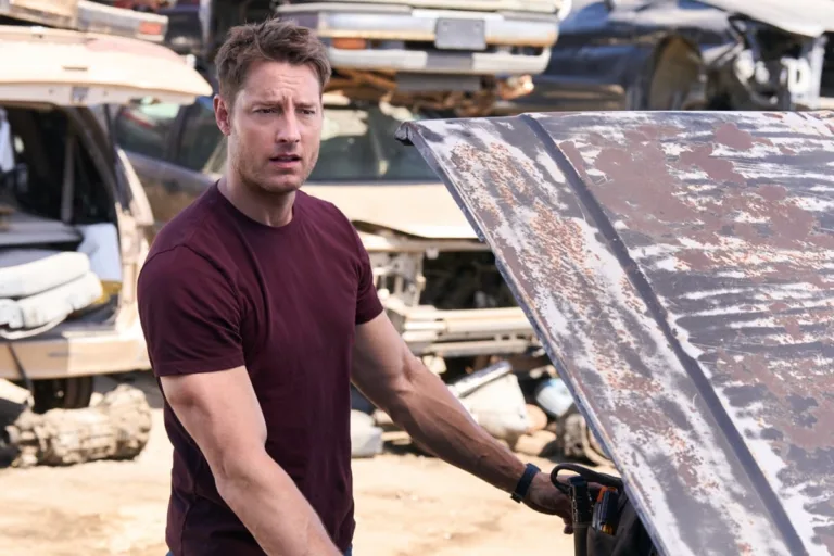 Tracker Season 4 Episode 3 "Original Parts" -- Coverage of the CBS Original Series Tracker, scheduled to air on the CBS Television Network.   Pictured: Justin Hartley as Colter Shaw  Photo: Mike Taing/CBS ©2026 CBS Broadcasting, Inc. All Rights Reserved.