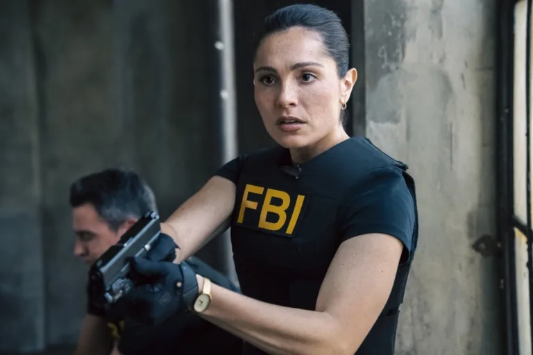 FBI Season 9 Episode 3 "White Rock" -- CBS Original Series FBI, scheduled to air on Monday, Oct. 19 (8:00-9:00 PM, ET/PT), on the CBS Television Network. Pictured: Juliana Aidén Martinez as Eva Ramos. Photo: Bennett Raglin/CBS ©2026 CBS Broadcasting, Inc. All Rights Reserved.