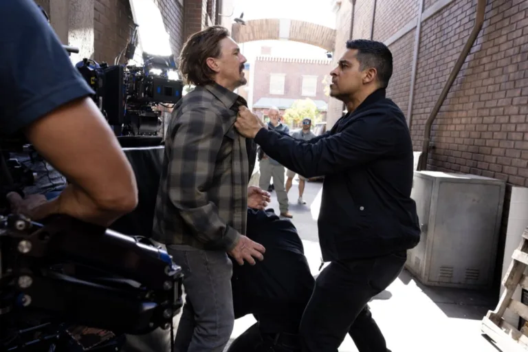 "Sleeping Dogs" -- Coverage of the CBS Original Series NCIS, scheduled to air on the CBS Television Network. Pictured (L to R): Lucius Baybak as Michael “Mickey” Fallon, Wilmer Valderrama as Nicholas “Nick” Torres. Photo: Sonja Flemming/CBS ©2026 CBS Broadcasting, Inc. All Rights Reserved.