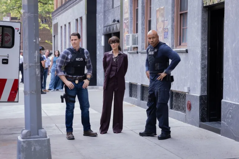 NCIS New York Season 1 Episode 3 “Carousel” - CBS Original Series NCIS: NEW YORK scheduled to air on the CBS Television Network. Pictured (L-R): Shane Harper as NCIS Special Agent Wyatt Sellers, Jennifer Beals as Assistant Special Agent in Charge Robyn Wells, and LL Cool J as NCIS Special Agent Sam Hanna. Photo: Will Hart/CBS ©2026 CBS Broadcasting, Inc. All Rights Reserved.