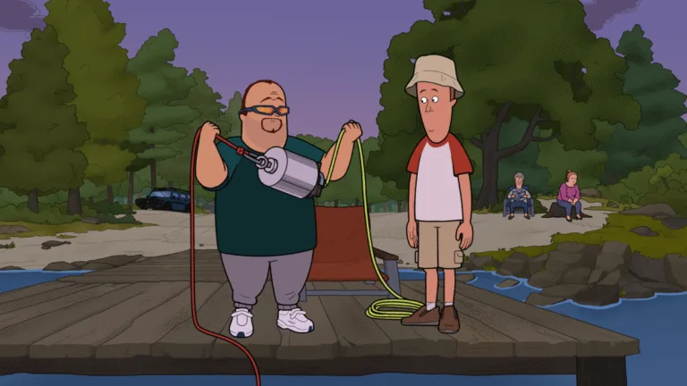 Darren becomes a summer camp lifeguard. Mark and Hank get into magnet fishing in the all-new "Lake Piney" episode of UNIVERSAL BASIC GUYS airing Sunday, Oct 18 9:02-9:31 PM ET/PT on FOX. (UBG-303)