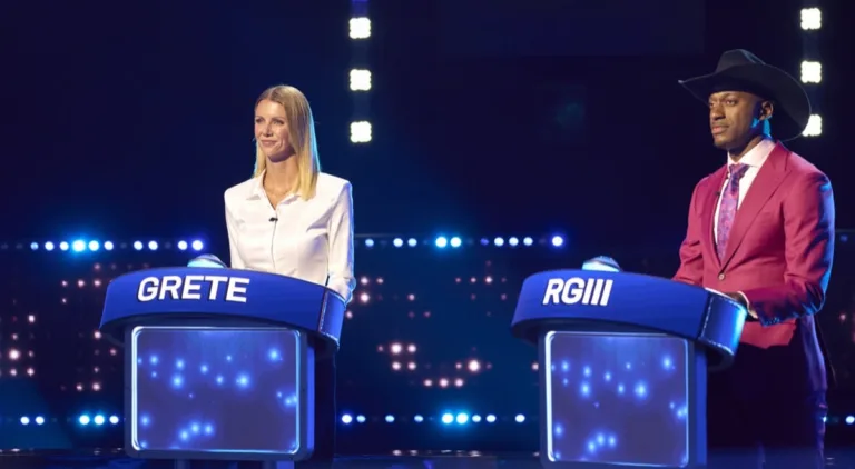 CELEBRITY WEAKEST LINK Season 2 Episode 5 : L-R: RGIII & Grete Griffin, Ashley Iaconetti & Jared Haibon, Boris Kodjoe & Nicole Ari Parker, Alexa PenaVega & Carlos PenaVega with Host Jane Lynch (C) in the CELEBRITY WEAKEST LINK “Power Couples” Season Premiere episode airing Monday, Oct. 19 (9:01-10:00 PM ET/PT) on FOX. © 2026 Fox Media LLC. CR: Tom Griscom/FOX.