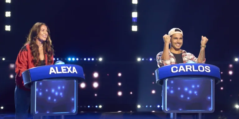 CELEBRITY WEAKEST LINKSeason 2 Episode 5 : L-R: RGIII & Grete Griffin, Ashley Iaconetti & Jared Haibon, Boris Kodjoe & Nicole Ari Parker, Alexa PenaVega & Carlos PenaVega with Host Jane Lynch (C) in the CELEBRITY WEAKEST LINK “Power Couples” Season Premiere episode airing Monday, Oct. 19 (9:01-10:00 PM ET/PT) on FOX. © 2026 Fox Media LLC. CR: Tom Griscom/FOX.