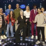 Celebrity Weakest Link Season 2 Episode 5 : L-R: RGIII & Grete Griffin, Ashley Iaconetti & Jared Haibon, Boris Kodjoe & Nicole Ari Parker, Alexa PenaVega & Carlos PenaVega with Host Jane Lynch (C) in the CELEBRITY WEAKEST LINK “Power Couples” Season Premiere episode airing Monday, Oct. 19 (9:01-10:00 PM ET/PT) on FOX. © 2026 Fox Media LLC. CR: Tom Griscom/FOX.