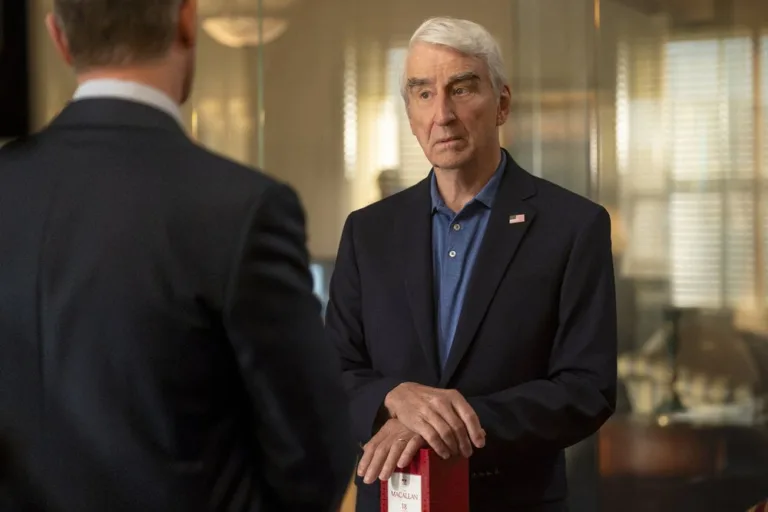 LINE OF FIRE -- "Cul-de-Sac" Episode 105 -- Pictured: Sam Waterston as Former President Thomas Barnes -- (Photo by: Ralph Bavaro/NBC)