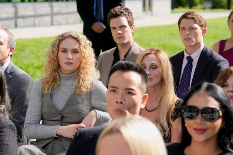 LINE OF FIRE -- "Cul-de-Sac" Episode 105 -- Pictured: (l-r) Kat Cunning as Clare Hollingsworth, Tommy O'Brien as Mike. Jr. "Micah" Hollingsworth, Taylor Bloom as Russ Hollingsworth -- (Photo by: Spencer Pazer/NBC)