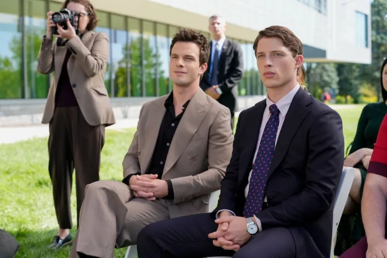 LINE OF FIRE -- "Cul-de-Sac" Episode 105 -- Pictured: (l-r) Tommy O'Brien as Mike. Jr. "Micah" Hollingsworth, Taylor Bloom as Russ Hollingsworth -- (Photo by: Spencer Pazer/NBC)