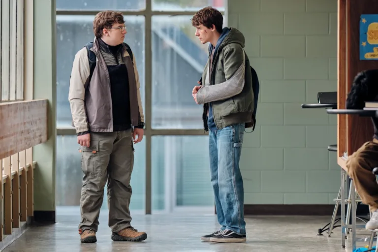 PHONY Season 1 Episode 2 - “Crosby, Stills, and Nash" - Sonny tries to find help. Weldon leads them to a private investigator. (Disney/David Astorga)
COLTER LEE, SAM NIVOLA