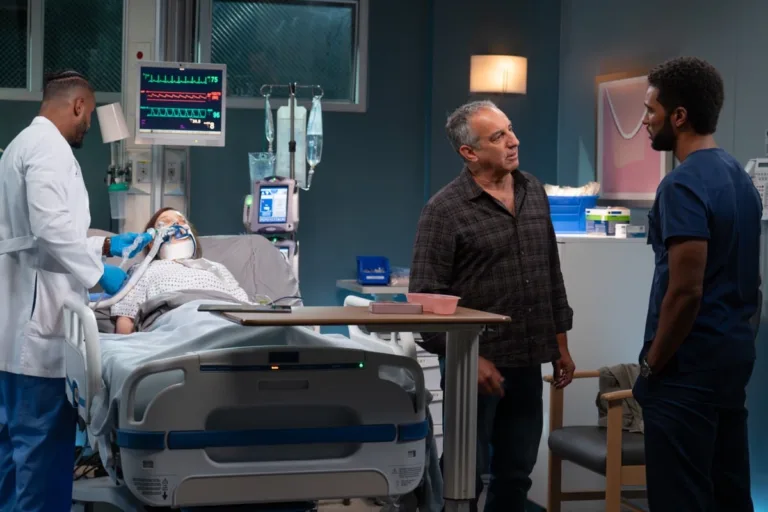 GREY’S ANATOMY Season 23 Episode 2 - “Slippin’ and Slidin’” - As Bailey adjusts to student life, she and Blue respond to a fraternity hazing mishap. Meredith juggles Boston and Seattle as she advocates for a young patient, and Amelia and Toni support Jo. THURSDAY, OCT. 22 (10:00-11:00 p.m. EDT) on ABC. (Disney/Ser Baffo)
TREVOR JACKSON, PATRICIA SCANLON, BRUCE NOZICK, ANTHONY HILL
