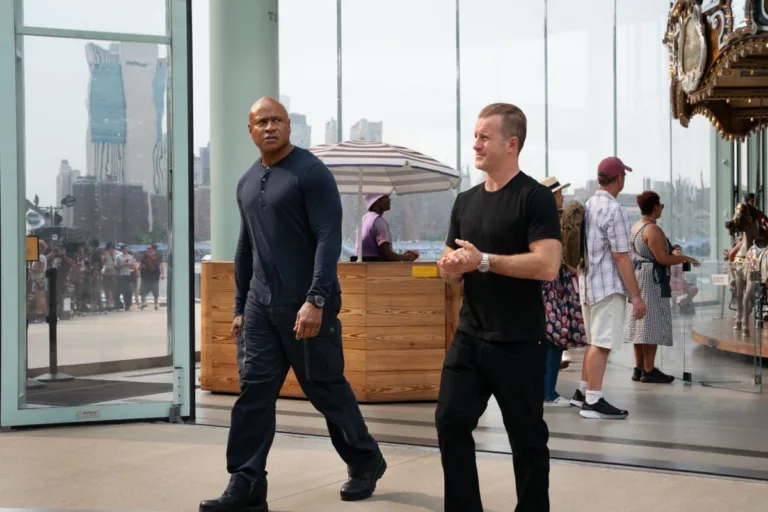 “Carousel” - CBS Original Series NCIS: NEW YORK scheduled to air on the CBS Television Network. Pictured (L-R): LL Cool J as NCIS Special Agent Sam Hanna and Scott Caan as NCIS Special Agent Nick Schaeffer. Photo: Emily V. Aragones/CBS  ©2026 CBS Broadcasting, Inc. All Rights Reserved.