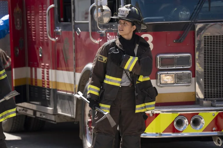 CHICAGO FIRE Season 15 Episode 3 -- "Take the Hit" Episode 1503 -- Pictured: Miranda Rae Mayo as Stella Kidd -- (Photo by: Peter Gordon/NBC)