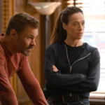 Chicago P.D. Season 14 Episode 3 -- "Under the Surface " Episode 1403 -- Pictured: (l-r) Patrick John Flueger as Officer Adam Ruzek, Marina Squerciati as Officer Kim Burgess -- (Photo by: Lori Allen/NBC)