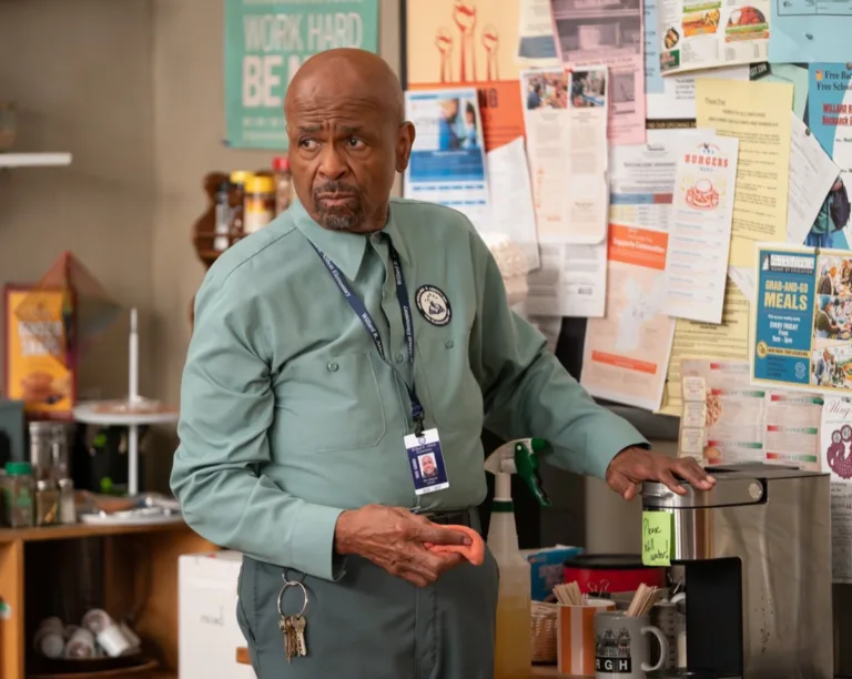 ABBOTT ELEMENTARY Season 6 Episode 3 - “Tryouts” - The step team tries out for a major competition, Melissa and Barbara take a special ed certification course, while Janine, Gregory and Jacob welcome a new substitute. WEDNESDAY, OCT. 21 (8:30-9:01 p.m. EDT) on ABC. (Disney/Gilles Mingasson) 
WILLIAM STANFORD DAVIS