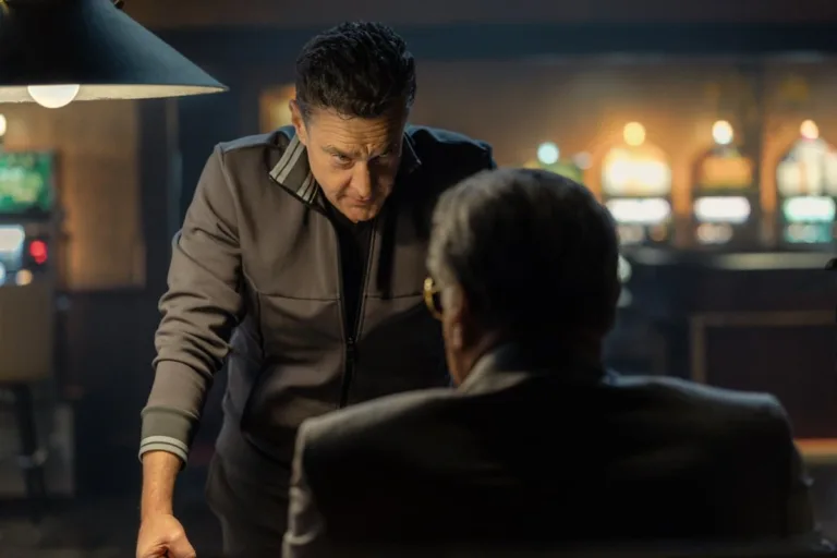 (L-R): Chris Caldovino as Goodie and Sylvester Stallone as Dwight Manfredi in Tulsa King, episode 2, season 4, streaming on Paramount+, 2026. Photo Credit: Steve Swisher/Paramount+