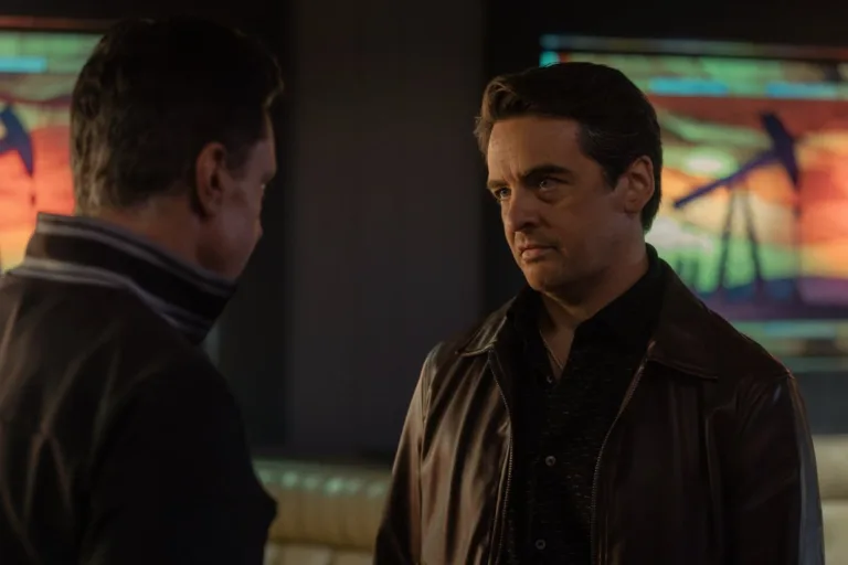 (L-R): Chris Caldovino as Goodie and Vincent Piazza as Vince in Tulsa King, episode 2, season 4, streaming on Paramount+, 2026. Photo Credit: Steve Swisher/Paramount+