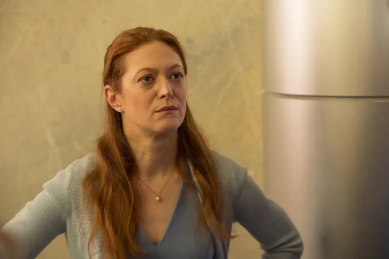 "Juno" -- Coverage of the CBS Original Series CUPERTINO, scheduled to air on the CBS Television Network. Pictured: Marin Ireland as Juno Mackenzie. Photo: Elizabeth Fisher/CBS ©2026 CBS Broadcasting, Inc. All Rights Reserved.
