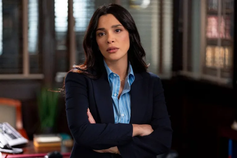 LAW & ORDER -- "Bad News" Episode 26003 -- Pictured: Odelya Halevi as A.D.A. Samantha Maroun -- (Photo by: Ralph Bavaro/NBC)