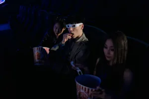 People At The Movies Popcorn 3D Glasses