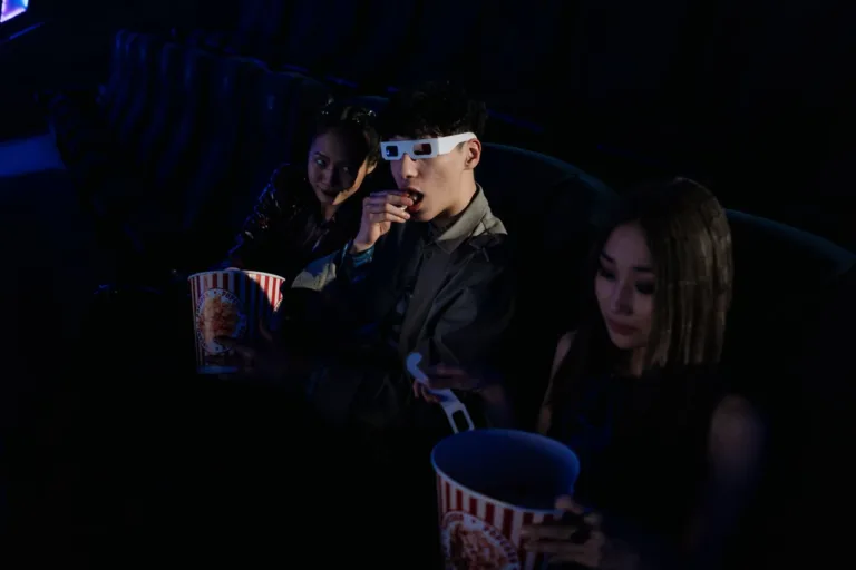 People At The Movies Popcorn 3D Glasses