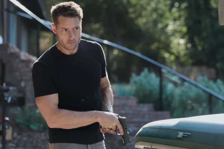 Tracker Season 4 Episode 4 - "Purification" -- Coverage of the CBS Original Series Tracker, scheduled to air on the CBS Television Network.   Pictured:  Justin Hartley as Colter Shaw  Photo: Robert Voets/CBS ©2026 CBS Broadcasting, Inc. All Rights Reserved.