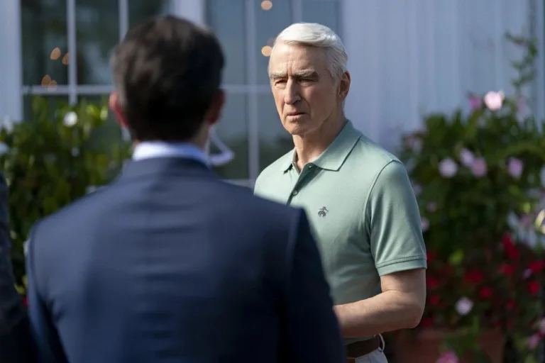 LINE OF FIRE -- "Cabin Pressure" Episode 106 -- Pictured: Sam Waterston as Former President Thomas Barnes -- (Photo by: Ralph Bavaro/NBC)