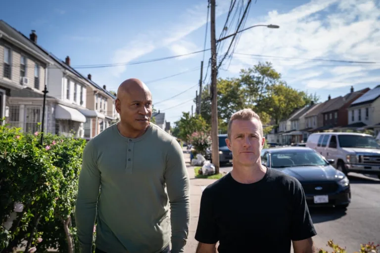 NCIS New York Season 1 Episode 4 - "Homecoming" - CBS Original Series NCIS: NEW YORK scheduled to air on the CBS Television Network. Pictured (L-R): LL Cool J as NCIS Special Agent Sam Hanna and Scott Caan as NCIS Special Agent Nick Schaeffer. Photo: Michael Greenberg/CBS ©2026 CBS Broadcasting, Inc. All Rights Reserved.