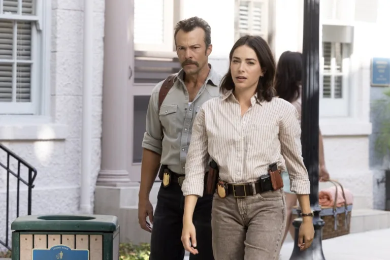 NCIS Origins Season 3 Episode 4 - "Shimmy Shimmy Ya" -- Coverage of the CBS Original Series NCIS: Origins, scheduled to air Tuesday, Oct. 27 (10:00-11:00 PM, ET/PT) on the CBS Television Network.   Pictured (L to R): Kyle Schmid as Mike Franks, Mariel Molino as Cecilia “Lala” Dominguez  Photo: Sonja Flemming/CBS ©2026 CBS Broadcasting, Inc. All Rights Reserved.