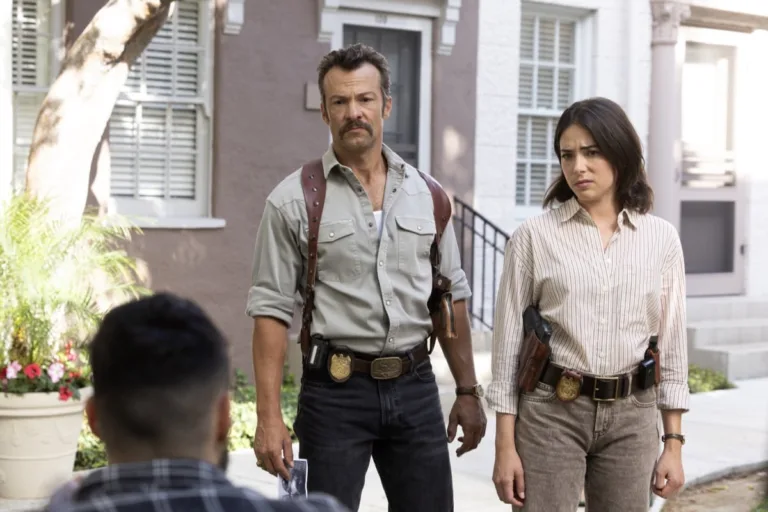 NCIS Origins Season 3 Episode 4 - "Shimmy Shimmy Ya" -- Coverage of the CBS Original Series NCIS: Origins, scheduled to air Tuesday, Oct. 27 (10:00-11:00 PM, ET/PT) on the CBS Television Network.   Pictured (L to R): Kyle Schmid as Mike Franks, Mariel Molino as Cecilia “Lala” Dominguez  Photo: Sonja Flemming/CBS ©2026 CBS Broadcasting, Inc. All Rights Reserved.