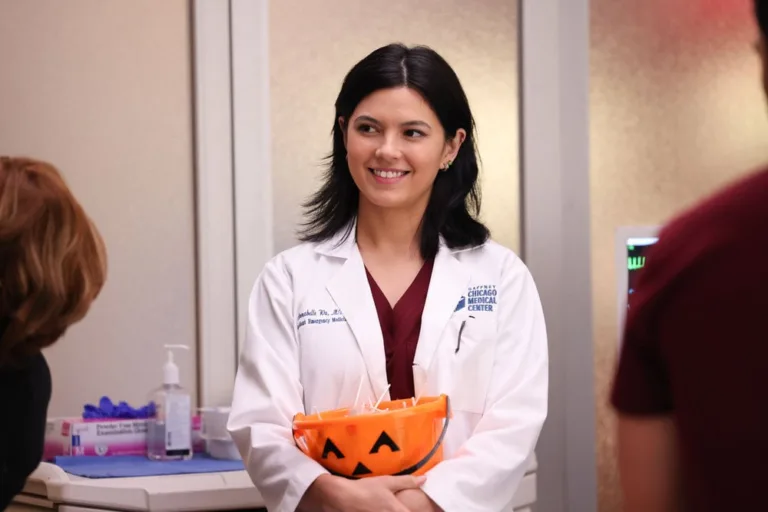 CHICAGO MED Season 12 Episode 4 -- "Tomorrow, and Tomorrow, and Tomorrow" Episode 1204 -- Pictured: An-Li Bogan as Dr. Annie Wu -- (Photo by: George Burns Jr/NBC)