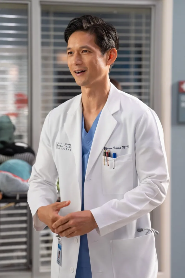GREY’S ANATOMY Season 23 Episode 3 - “It’s All Wrong, but It’s All Right” - As Blue fights to reclaim his place at Grey Sloan, Jo is pulled from motherhood back into the OR. Jules and Winston’s relationship remains strained, and Bailey struggles to find her footing as a student. THURSDAY, OCT. 29 (10:00-11:00 p.m. EDT) on ABC. (Disney/Eric McCandless) 
HARRY SHUM JR.