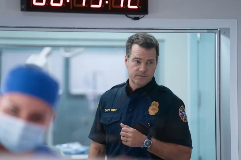 9-1-1: NASHVILLE Season 2 Episode 3 - “Let There Be Darkness” - A blinding agent strikes Nashville during a pollen storm, leaving Blythe and others critically ill. Rogue and the 113 race to find a cure and the source, while Sam and Roxie perform an emergency heart transplant. Blythe discovers Sam’s secret. THURSDAY, OCT. 29 (9:00-10:00 p.m. EDT) on ABC. (Disney/Jake Giles Netter) 
CHRIS O'DONNELL