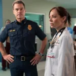 9-1-1 Season 2 Episode 3 : NASHVILLE - “Let There Be Darkness” - A blinding agent strikes Nashville during a pollen storm, leaving Blythe and others critically ill. Rogue and the 113 race to find a cure and the source, while Sam and Roxie perform an emergency heart transplant. Blythe discovers Sam’s secret. THURSDAY, OCT. 29 (9:00-10:00 p.m. EDT) on ABC. (Disney/Jake Giles Netter) CHRIS O'DONNELL, MACKENZIE PORTER