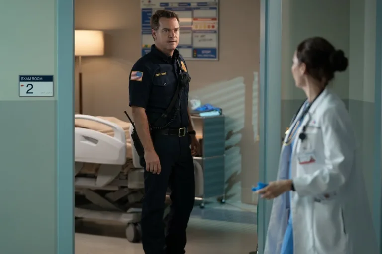 9-1-1: NASHVILLE Season 2 Episode 3 - “Let There Be Darkness” - A blinding agent strikes Nashville during a pollen storm, leaving Blythe and others critically ill. Rogue and the 113 race to find a cure and the source, while Sam and Roxie perform an emergency heart transplant. Blythe discovers Sam’s secret. THURSDAY, OCT. 29 (9:00-10:00 p.m. EDT) on ABC. (Disney/Jake Giles Netter) 
CHRIS O'DONNELL